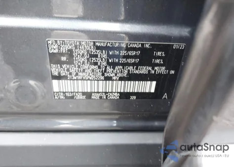2023 Toyota Rav4 Xle from USA, damaged, VIN 2T3W1RFV5PW252296
